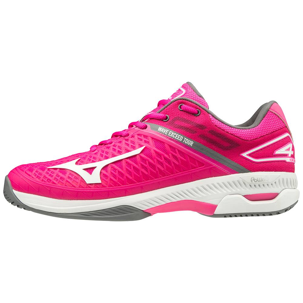 Womens Mizuno Wave Exceed Tour 4 AC Tennis Shoes Rose/White Philippines (LIWRKS934)